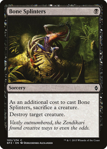 Bone Splinters [Battle for Zendikar] Foil