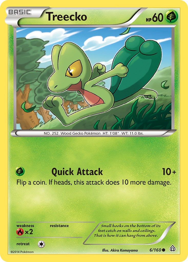 Treecko (6/160) [XY: Primal Clash] Reverse Holofoil
