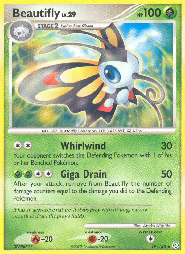 Beautifly (19/130) [Diamond & Pearl: Base Set] Reverse Holofoil