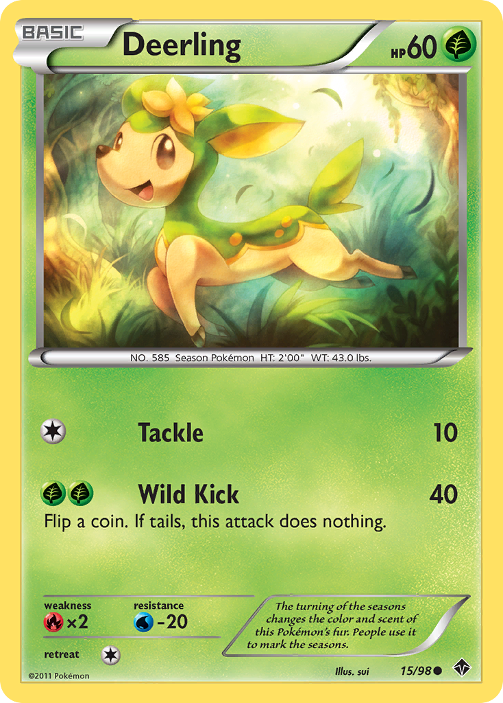 Deerling (15/98) [Black & White: Emerging Powers] Reverse Holofoil