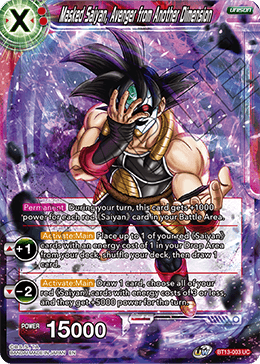 Masked Saiyan, Avenger from Another Dimension (Uncommon) (BT13-003) [Supreme Rivalry] Parallel Foil