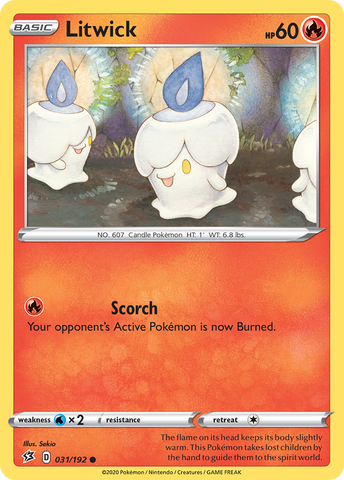 Litwick (031/192) [Sword & Shield: Rebel Clash] Reverse Holofoil