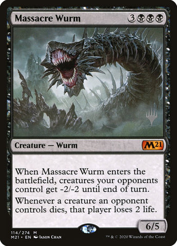 Massacre Wurm (Promo Pack) [Core Set 2021 Promos] Foil