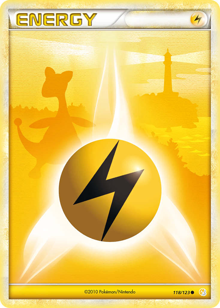 Lightning Energy (118/123) [HeartGold & SoulSilver: Base Set] Reverse Holofoil