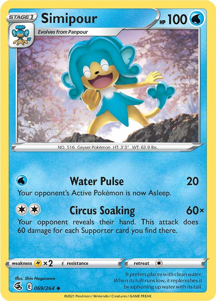 Simipour (069/264) [Sword & Shield: Fusion Strike] Reverse Holofoil