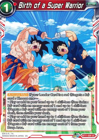 Birth of a Super Warrior (BT11-029) [Vermilion Bloodline] Parallel Foil