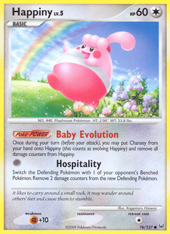 Happiny (76/127) [Platinum: Base Set] Reverse Holofoil