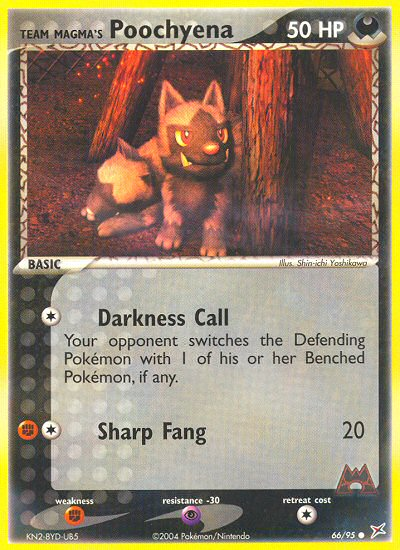 Team Magma's Poochyena (66/95) [EX: Team Magma vs Team Aqua] Reverse Holofoil