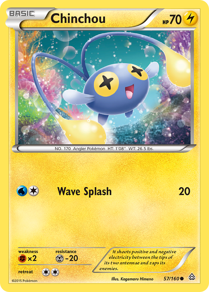 Chinchou (57/160) [XY: Primal Clash] Reverse Holofoil