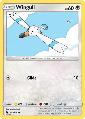 Wingull (111/168) [Sun & Moon: Celestial Storm] Reverse Holofoil