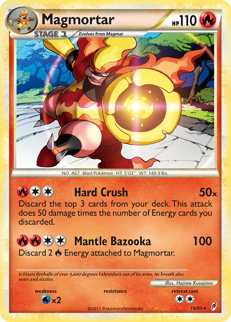 Magmortar (16/95) [HeartGold & SoulSilver: Call of Legends] Reverse Holofoil
