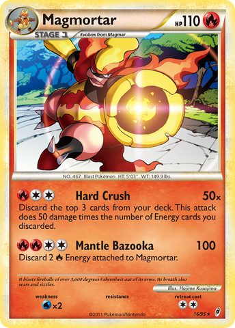Magmortar (16/95) [HeartGold & SoulSilver: Call of Legends] Reverse Holofoil
