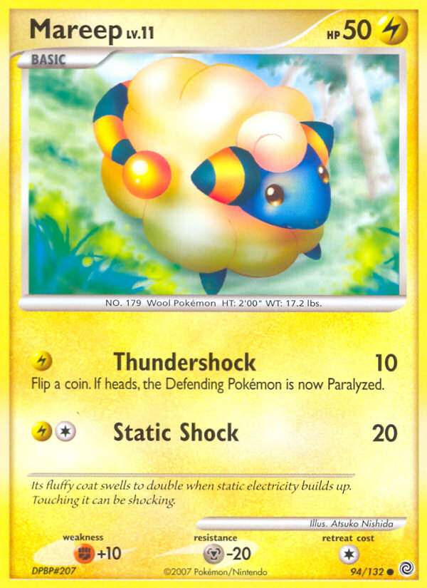 Mareep (94/132) [Diamond & Pearl: Secret Wonders] Reverse Holofoil
