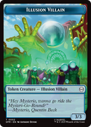 Spider // Illusion Villain Double-Sided Token [Marvel's Spider-Man Tokens] Foil