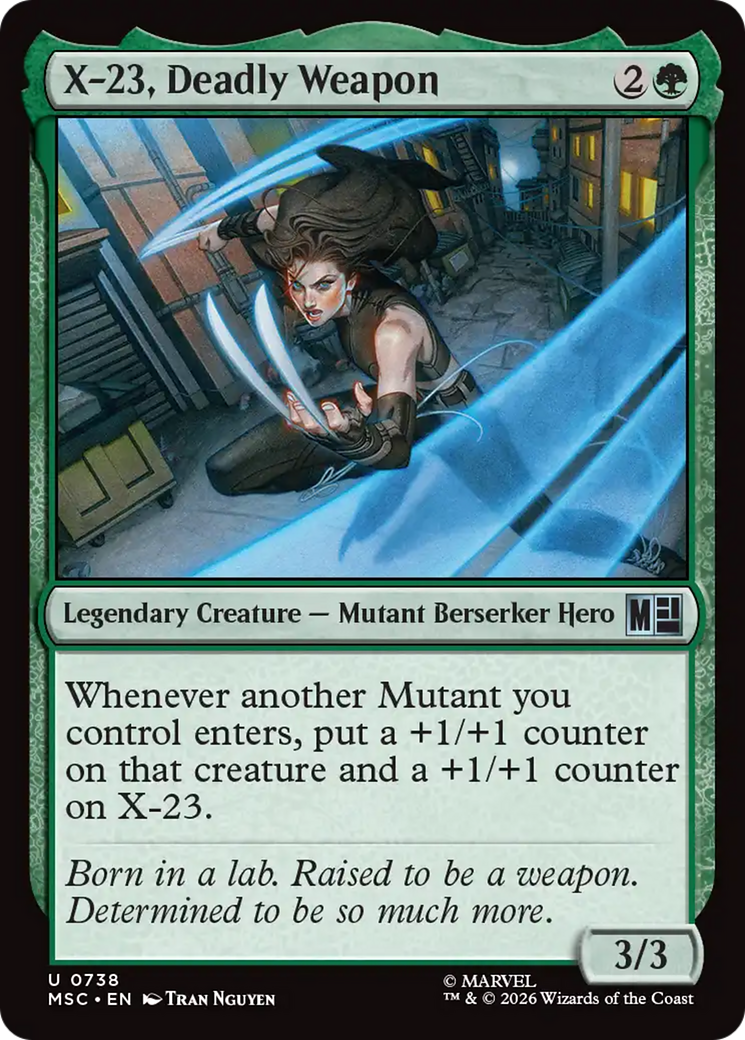 X-23, Deadly Weapon [Marvel Super Heroes Commander] Foil