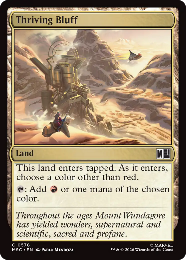 Thriving Bluff [Marvel Super Heroes Commander] Foil
