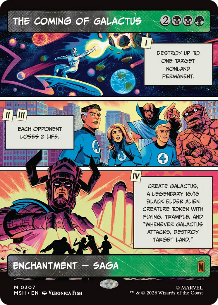 The Coming of Galactus (Borderless) [Marvel Super Heroes] Foil