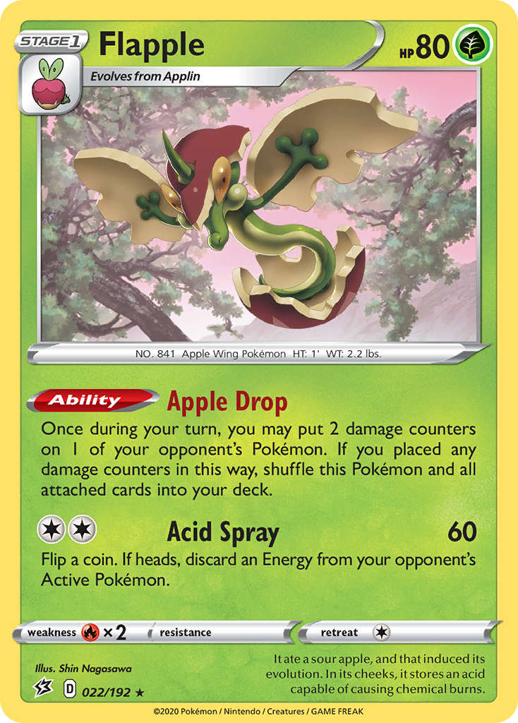 Flapple (022/192) [Sword & Shield: Rebel Clash] Reverse Holofoil
