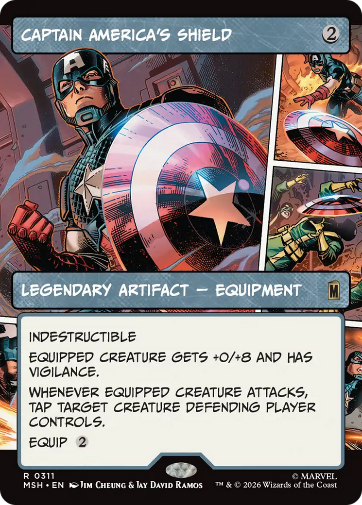 Captain America's Shield (Borderless) (0311) [Marvel Super Heroes] Foil