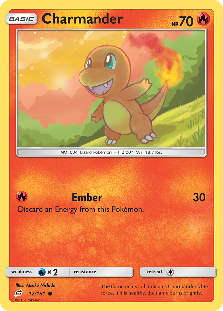 Charmander (12/181) [Sun & Moon: Team Up] Reverse Holofoil