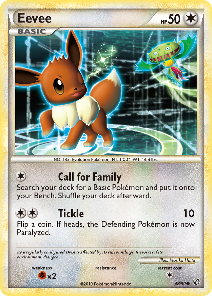Eevee (48/90) [HeartGold & SoulSilver: Undaunted] Reverse Holofoil