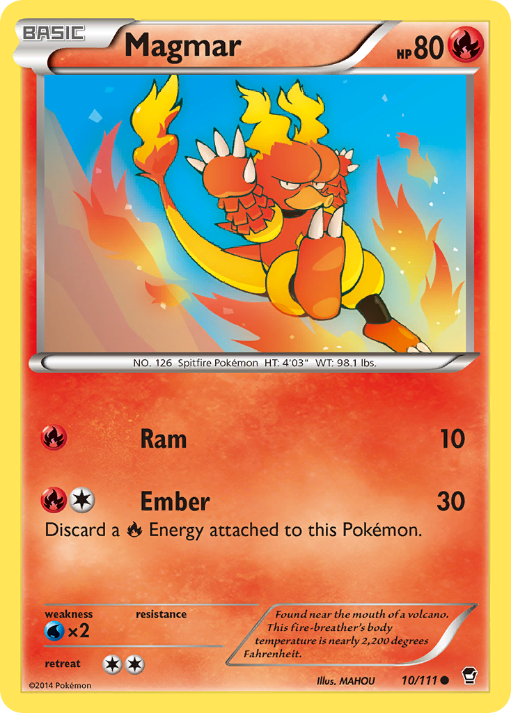 Magmar (10/111) [XY: Furious Fists] Reverse Holofoil