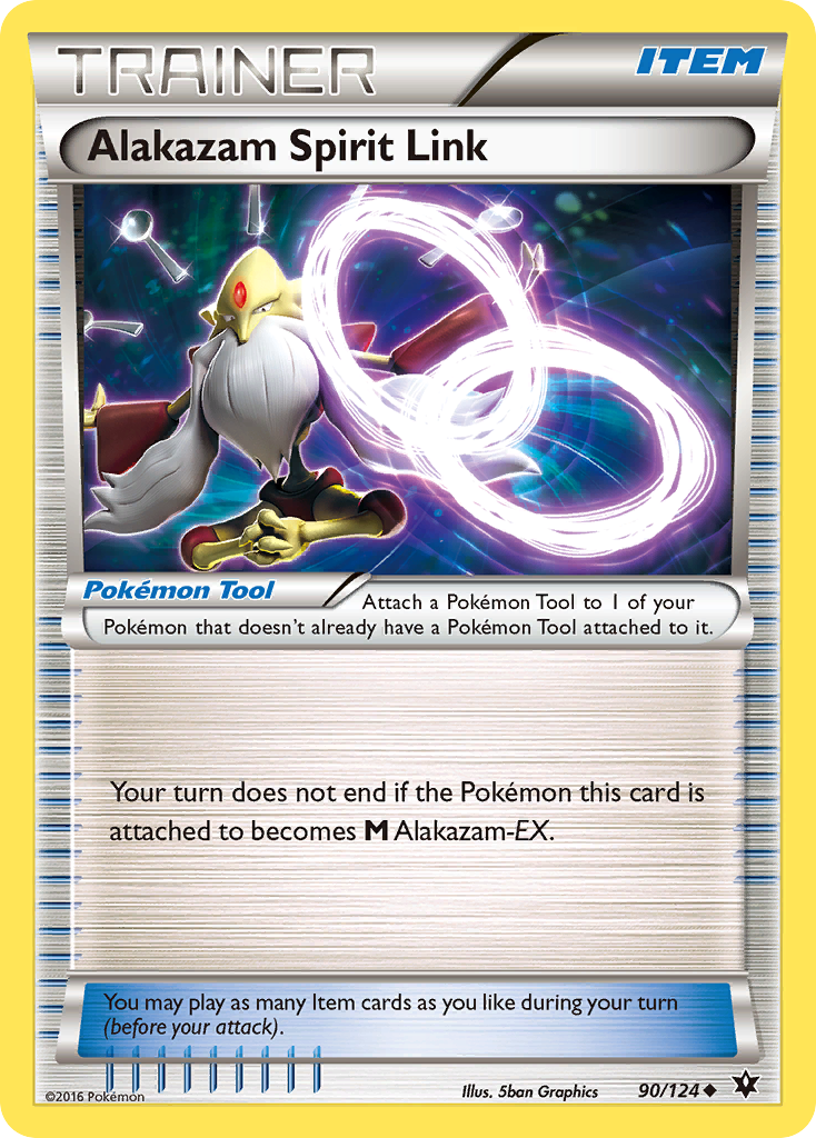 Alakazam Spirit Link (90/124) [XY: Fates Collide] Reverse Holofoil