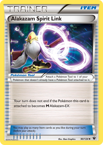 Alakazam Spirit Link (90/124) [XY: Fates Collide] Reverse Holofoil