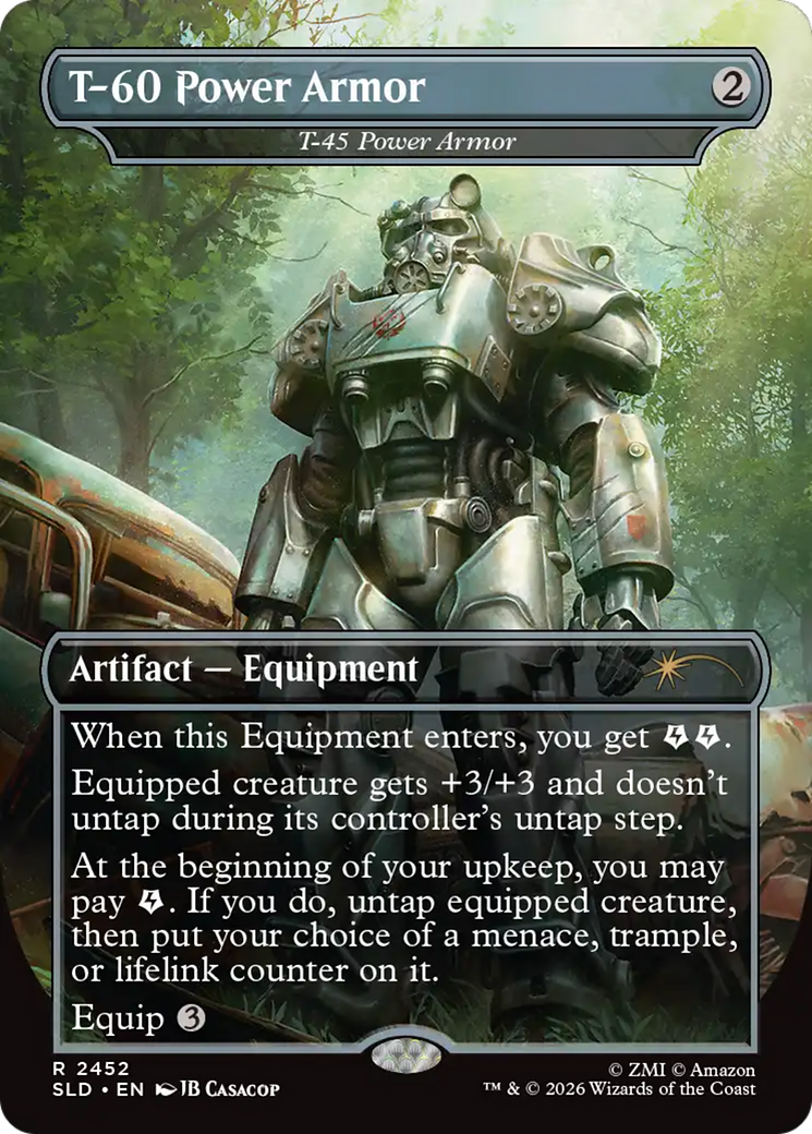 T-60 Power Armor - T-45 Power Armor [Secret Lair Drop Series] Foil