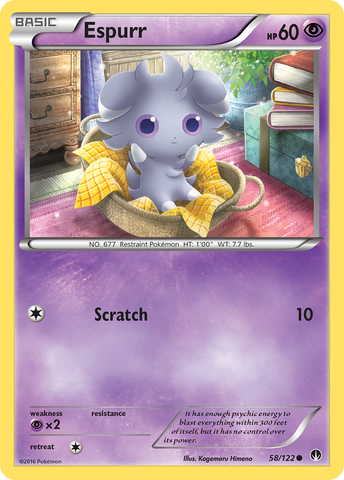 Espurr (58/122) [XY: BREAKpoint] Reverse Holofoil
