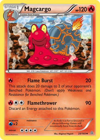 Magcargo (23/160) [XY: Primal Clash] Reverse Holofoil