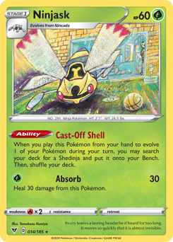 Ninjask (014/185) [Sword & Shield: Vivid Voltage] Reverse Holofoil