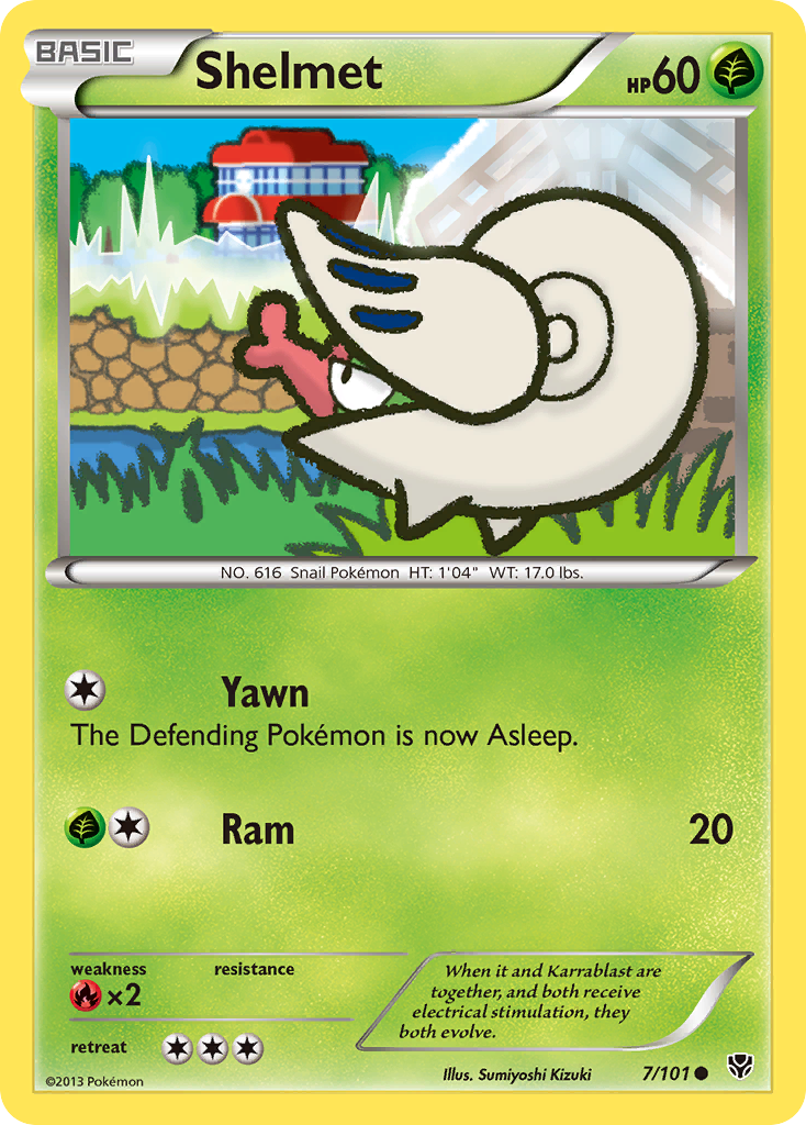 Shelmet (7/101) [Black & White: Plasma Blast] Reverse Holofoil