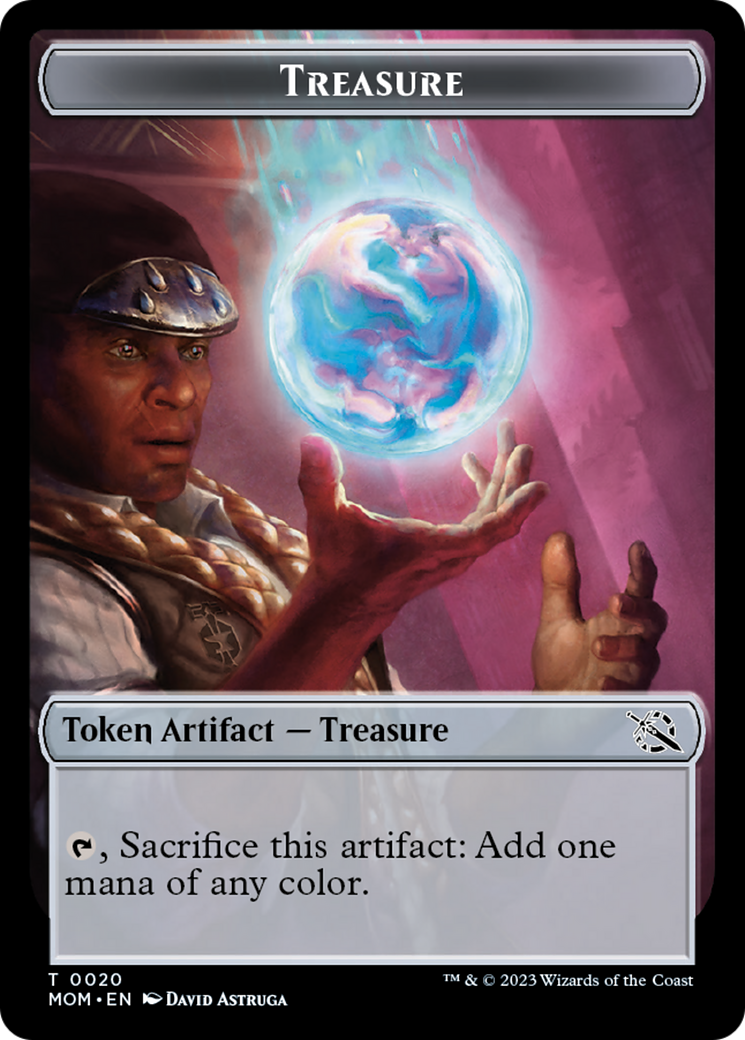 Spirt (9) // Treasure Double-Sided Token [March of the Machine Commander Tokens] Foil