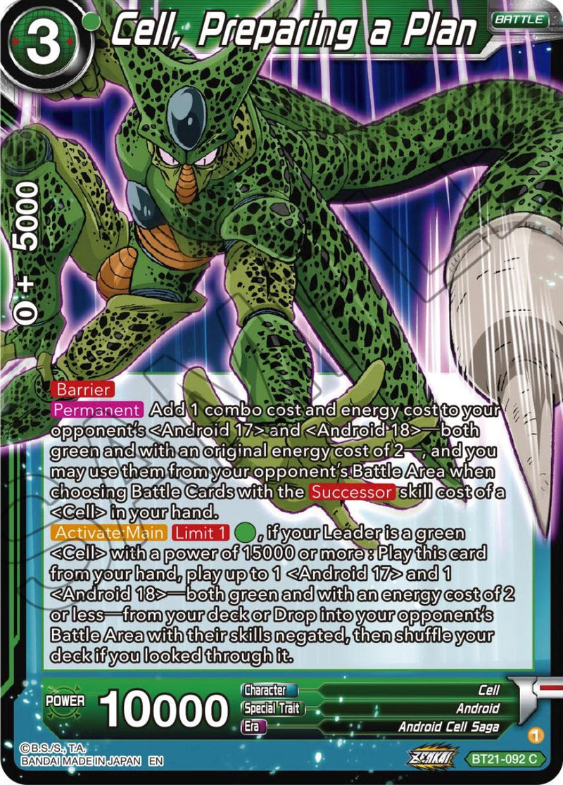 Cell, Preparing a Plan (BT21-092) [Wild Resurgence] Parallel Foil