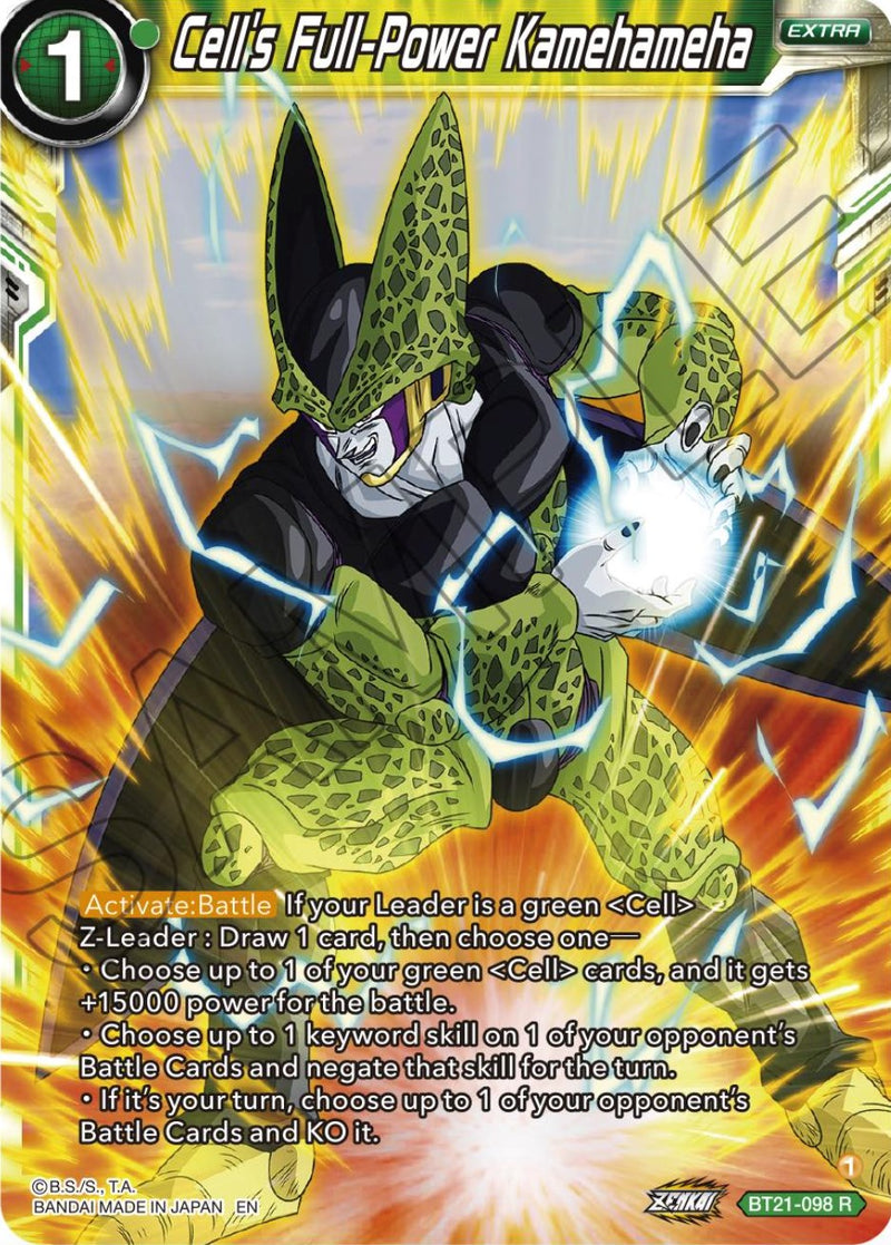 Cell's Full-Power Kamehameha (BT21-098) [Wild Resurgence] Parallel Foil