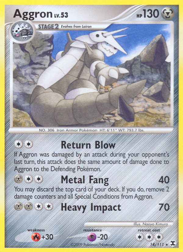 Aggron (14/111) [Platinum: Rising Rivals] Reverse Holofoil