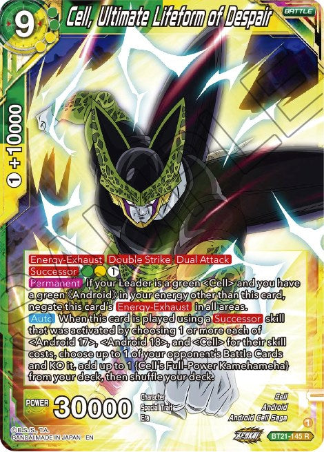 Cell, Ultimate Lifeform of Despair (BT21-145) [Wild Resurgence] Parallel Foil