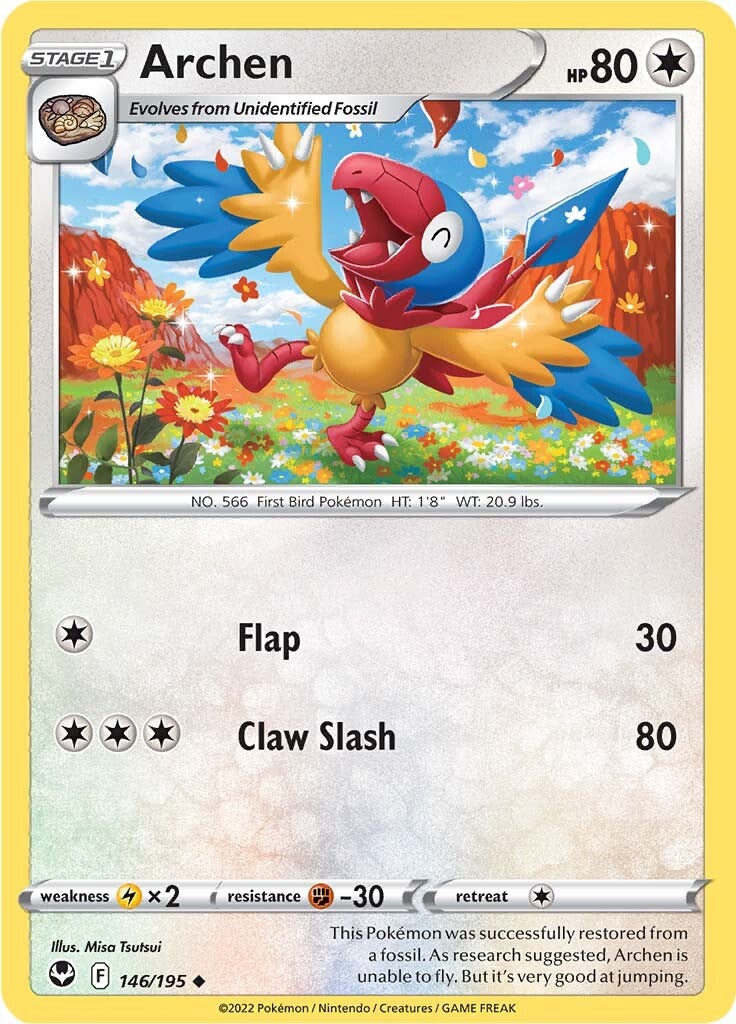Archen (146/195) [Sword & Shield: Silver Tempest] Reverse Holofoil