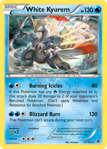 White Kyurem (21/124) [XY: Fates Collide] Reverse Holofoil
