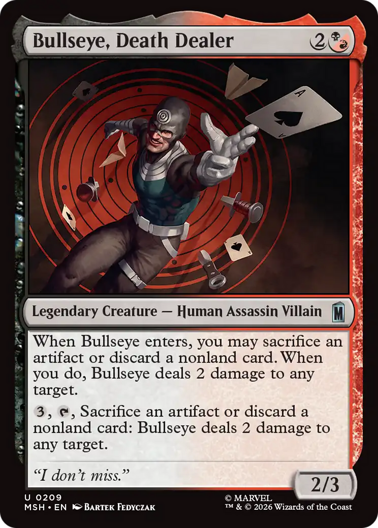 Bullseye, Death Dealer [Marvel Super Heroes] Foil