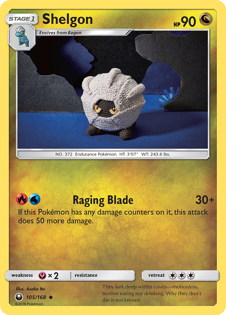 Shelgon (105/168) [Sun & Moon: Celestial Storm] Reverse Holofoil