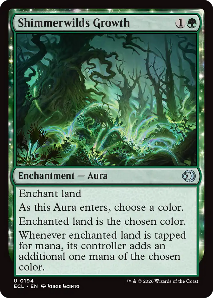 Shimmerwilds Growth [Lorwyn Eclipsed] Foil