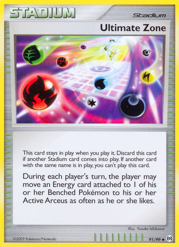 Ultimate Zone (91/99) [Platinum: Arceus] Reverse Holofoil