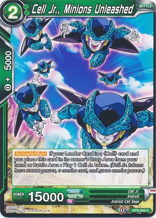 Cell Jr., Minions Unleashed (BT9-040) [Universal Onslaught] Parallel Foil