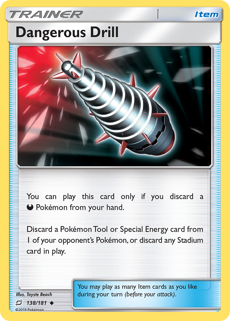 Dangerous Drill (138/181) [Sun & Moon: Team Up] Reverse Holofoil