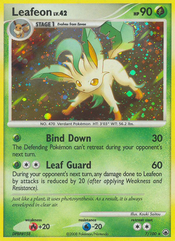 Leafeon (7/100) [Diamond & Pearl: Majestic Dawn] Reverse Holofoil
