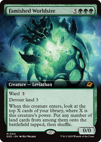 Famished Worldsire (Extended Art) [Edge of Eternities] Foil