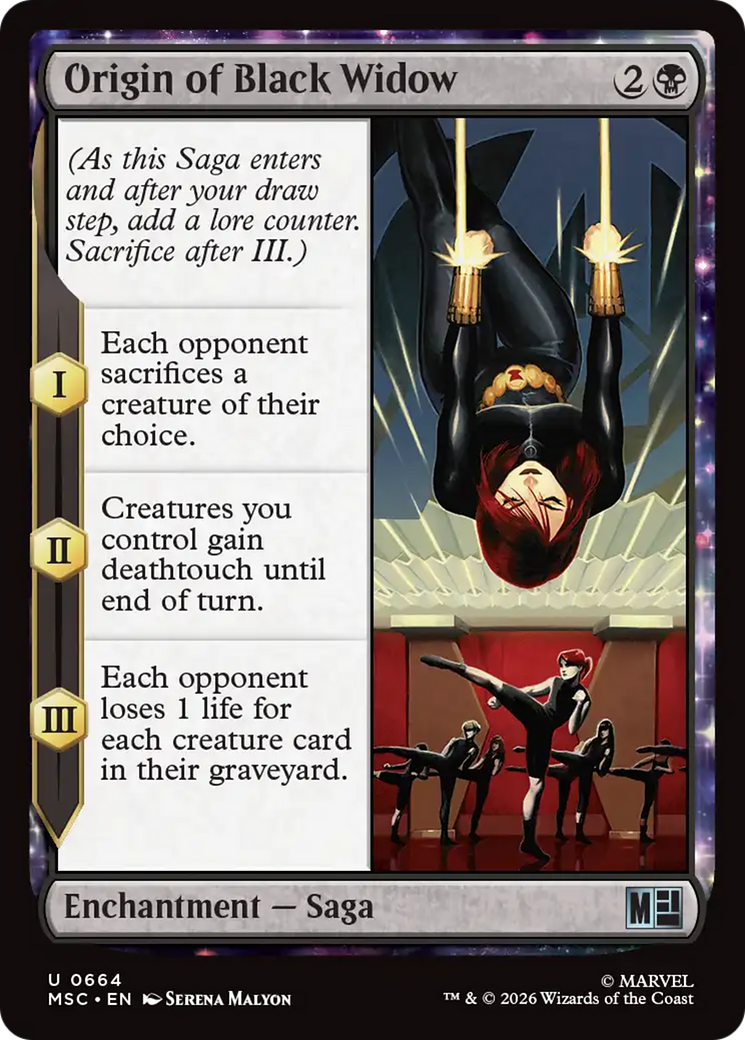 Origin of Black Widow [Marvel Super Heroes Commander] Foil