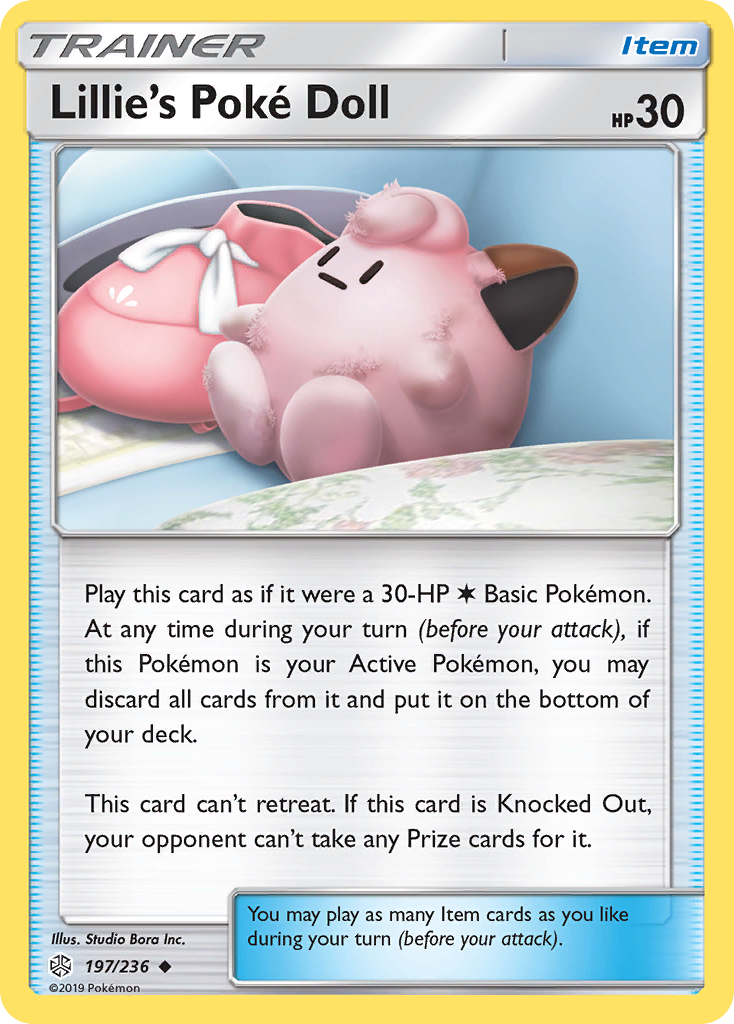 Lillie's Poke Doll (197/236) [Sun & Moon: Cosmic Eclipse] Reverse Holofoil